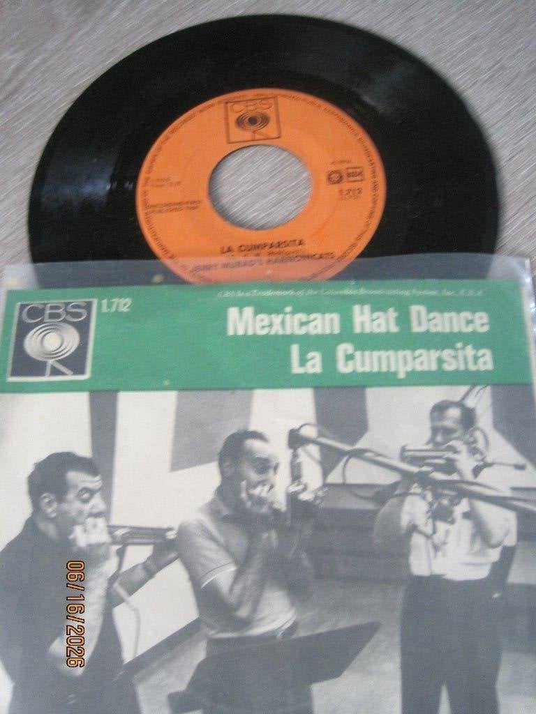 Jerry Murad's Harmonicats  -  Mexican hat dance, Fotohoes, 7 inch, Single, Ophalen of Verzenden