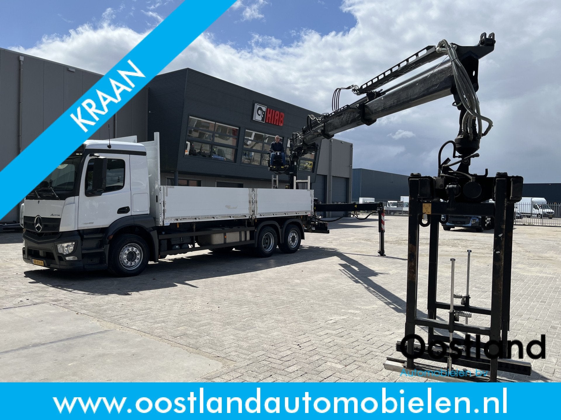 Mercedes-Benz ANTOS 2546 6X2 Bouwstoffenauto / Open laadbak, Auto's, Vrachtwagens, Automaat, Stof, Wit, Mercedes-Benz
