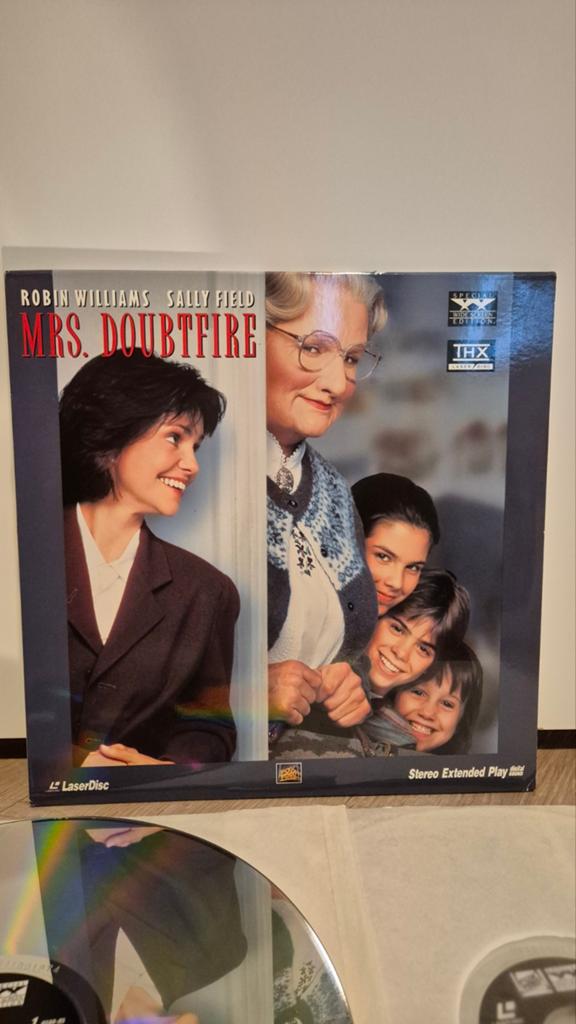 MRS. Doubtfire Laserdisc, Cd's en Dvd's, Vinyl | Filmmuziek en Soundtracks, Zo goed als nieuw, Beschermende buitenhoes, 1990 - 1999