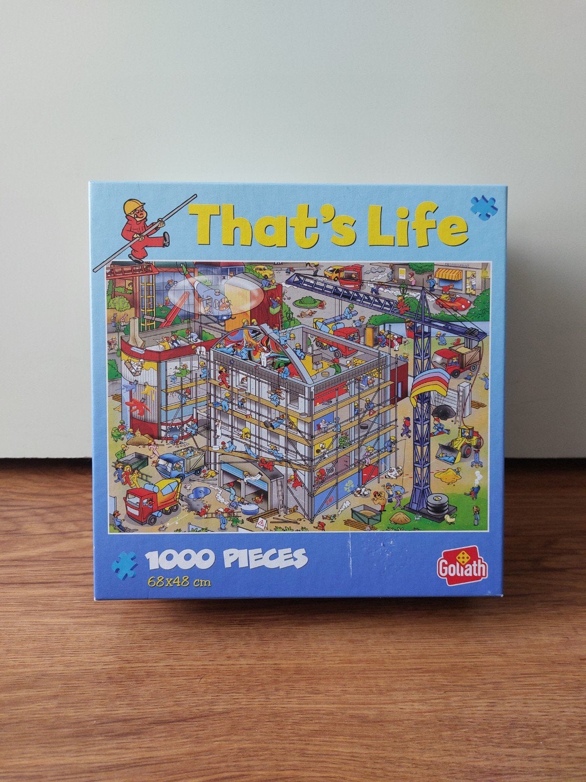 Puzzel van Goliath • That's Life • 'De bouwplaats', Ophalen of Verzenden, 500 t/m 1500 stukjes, Zo goed als nieuw, Legpuzzel