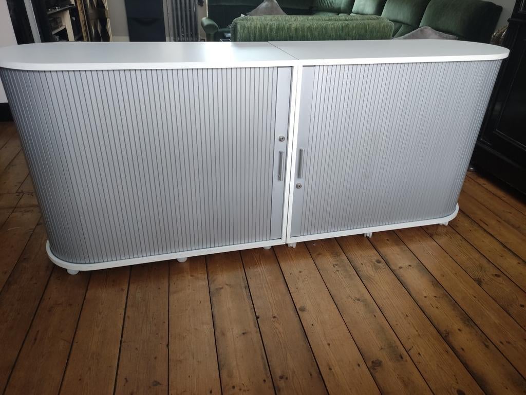 Twee rolluik/archief kastjes, ook verticaal te gebruiken, Huis en Inrichting, Ophalen, 25 tot 50 cm, 50 tot 100 cm, Minder dan 100 cm
