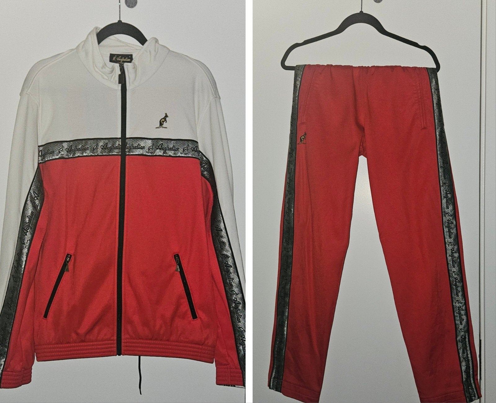 Australian pak jasje maat l, broek maat s, Kleding | Heren, Sportkleding, Maat 52/54 (L), Ophalen of Verzenden, Gedragen, Australian