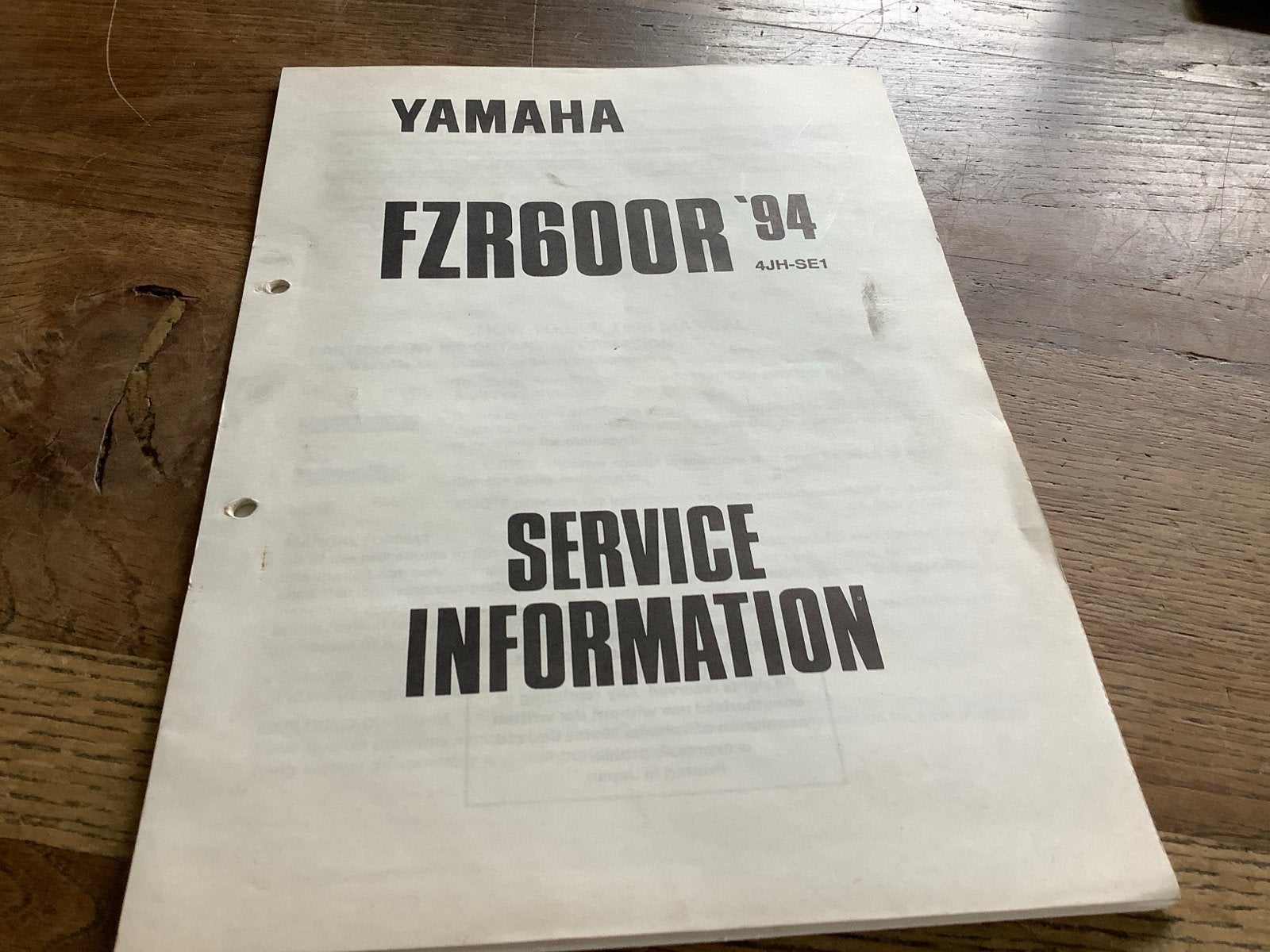 Yamaha FZR600R '94 Service Informatie Handleiding.  (121), Verzenden, Yamaha