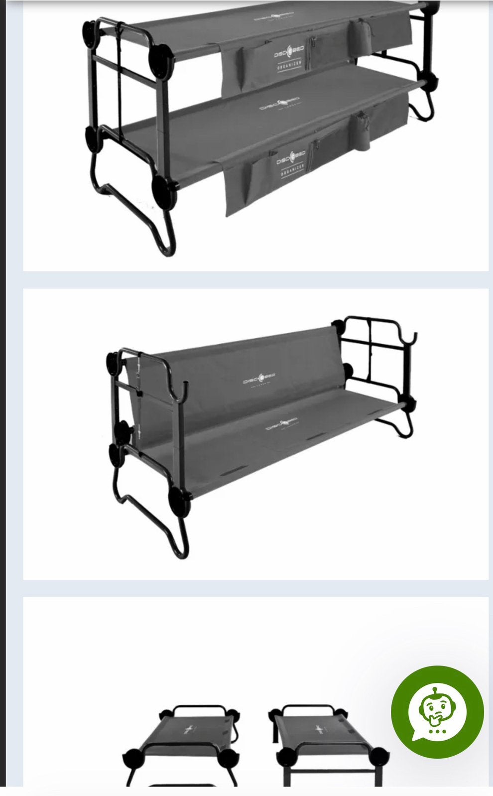 Disc-O-Bed stapelbed L antraciet - zo goed als nieuw, Ophalen, Zo goed als nieuw