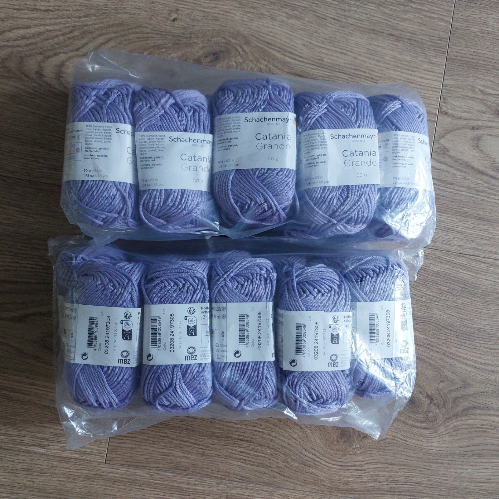 Schachenmayer Catania grande lavender kleur 3208.
20x besch, Ophalen of Verzenden, Nieuw, Breien of Haken, Wol of Garen