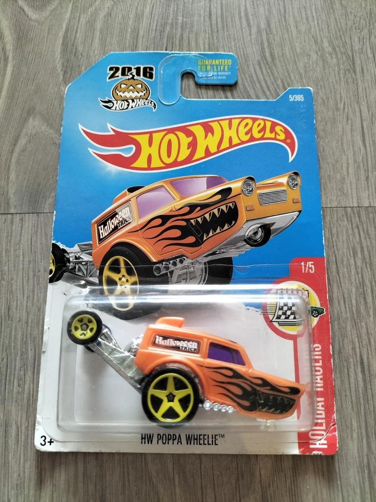 Hot Wheels HW Poppa Wheelie Halloween Trick 2016, Ophalen of Verzenden