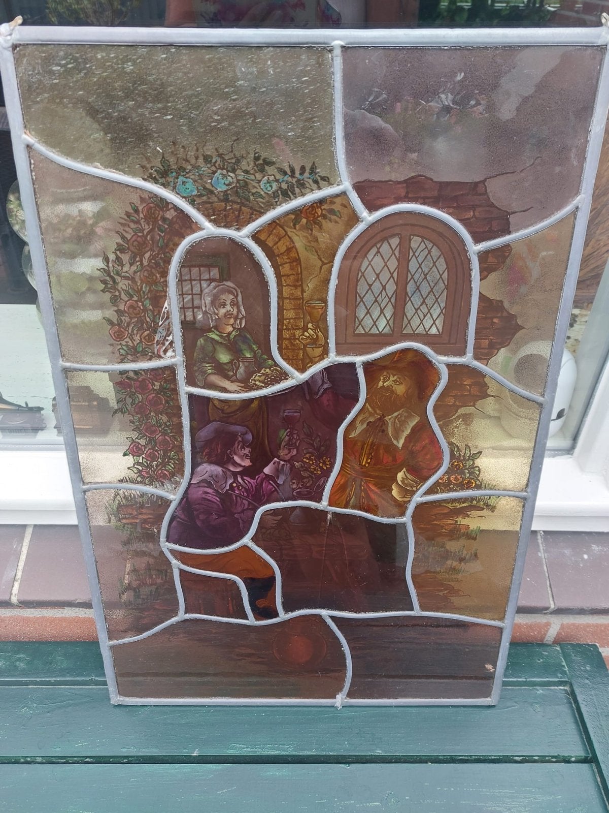 Uniek Glas-in-lood Paneel, Ophalen