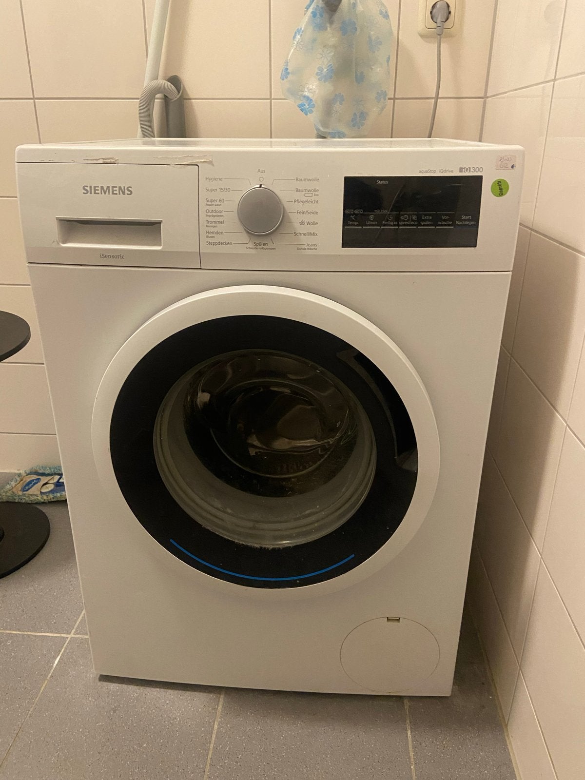 Siemens iQ300 Wasmachine - Voorlader, Witgoed en Apparatuur, Ophalen, Gebruikt, Voorlader, Kort programma