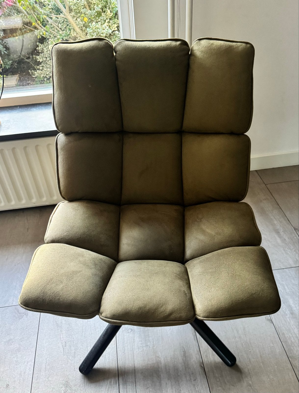 Olijfgroene draaistoel - Comfortabel en Stijlvol, Ophalen, Zo goed als nieuw, Overige kleuren, Eén