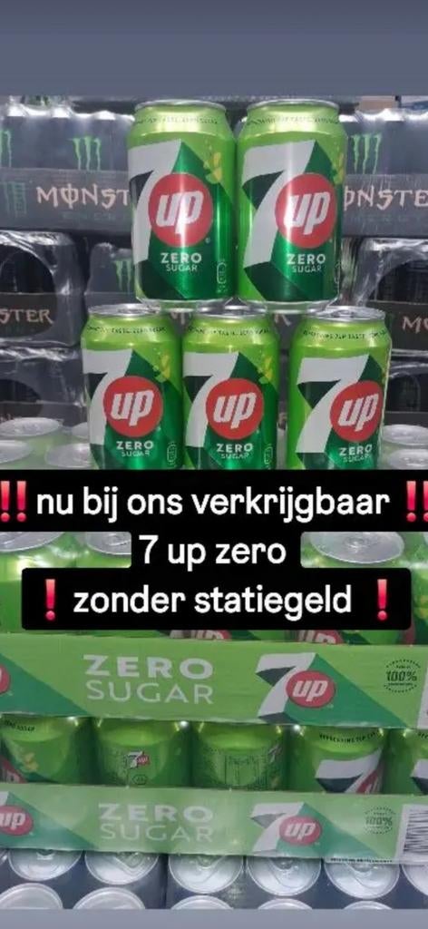 ‼️7UP ZERO ZONDER STATIEGELD ‼️, Diversen, Ophalen of Verzenden