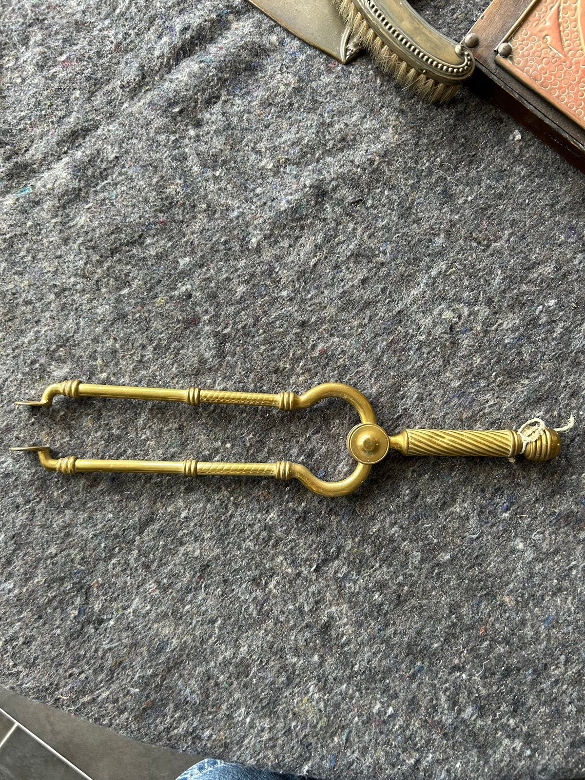 Antieke messing kolentang, Antiek en Kunst, Ophalen