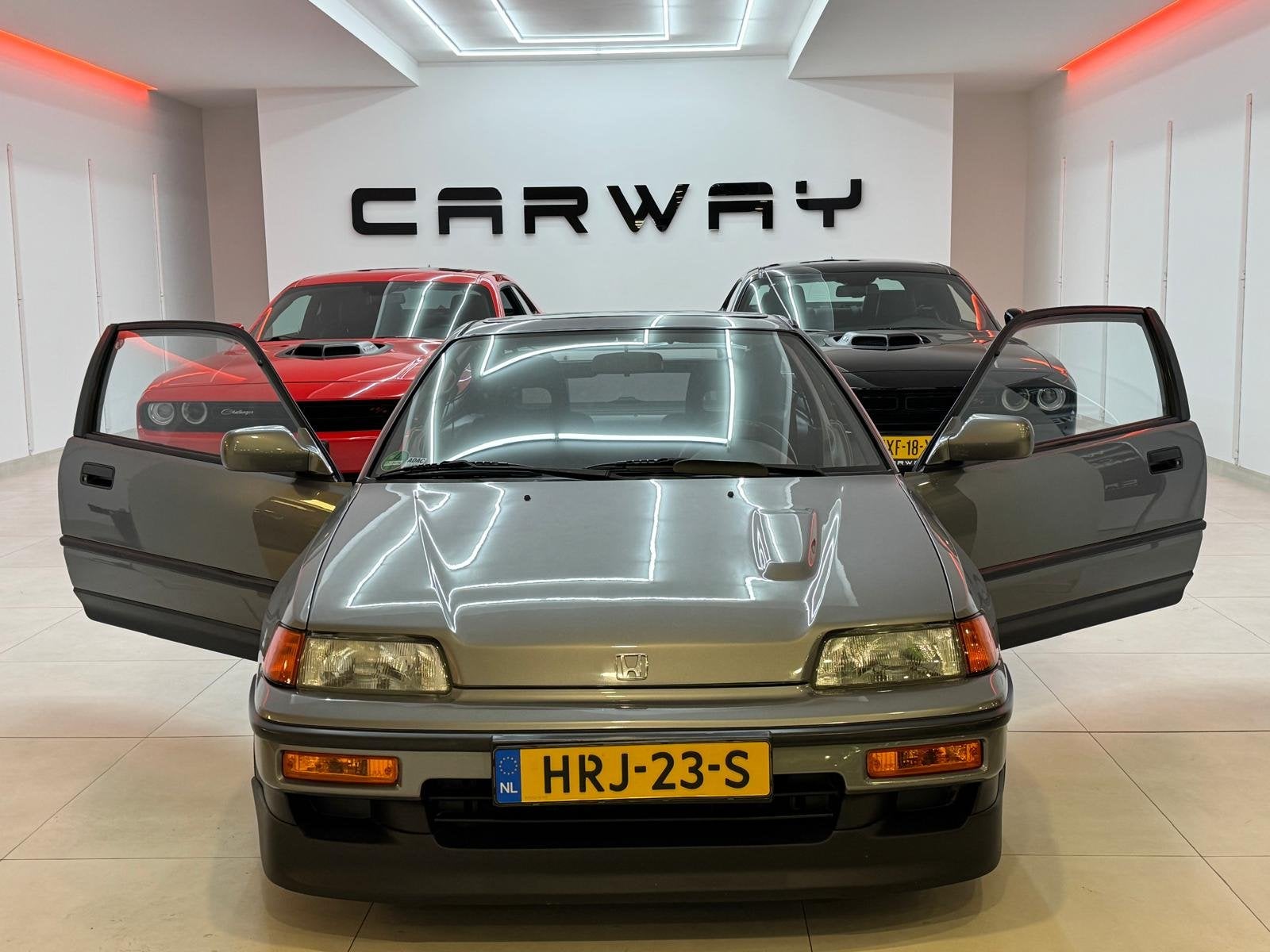 Honda CRX 1.6i 16V CRX DOHC (bj 1991), Auto's, Voorwielaandrijving, Zwart, Origineel Nederlands, Bedrijf