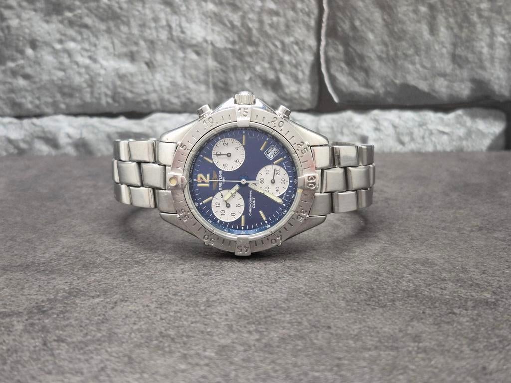 Breitling Colt Chronograph Quartz - Herenhorloge, Staal, Gebruikt, Staal, Breitling