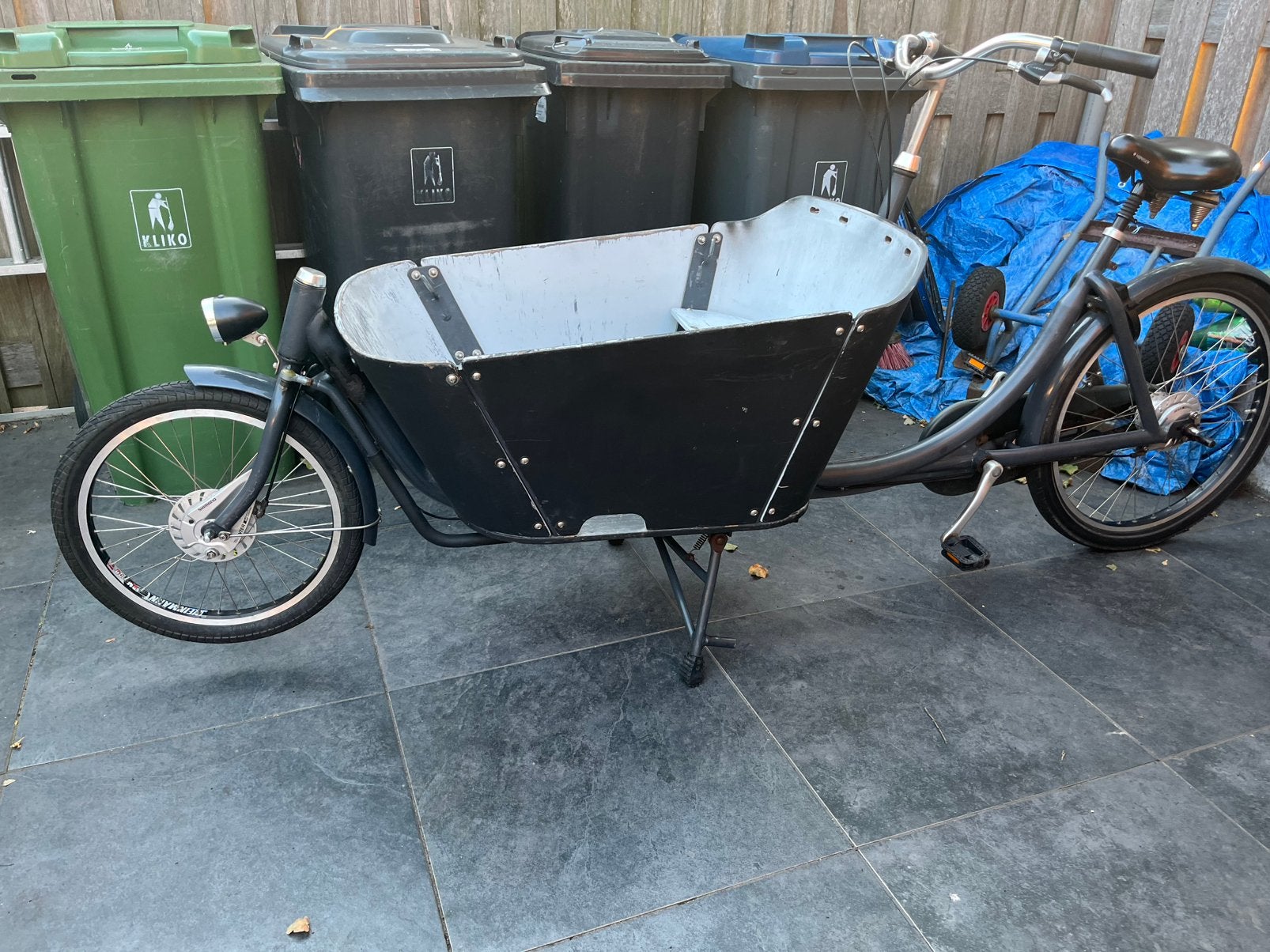 Babboe bakfiets met 7 Shimano versnellingen, Ophalen of Verzenden, Zo goed als nieuw, 4 kinderen of meer