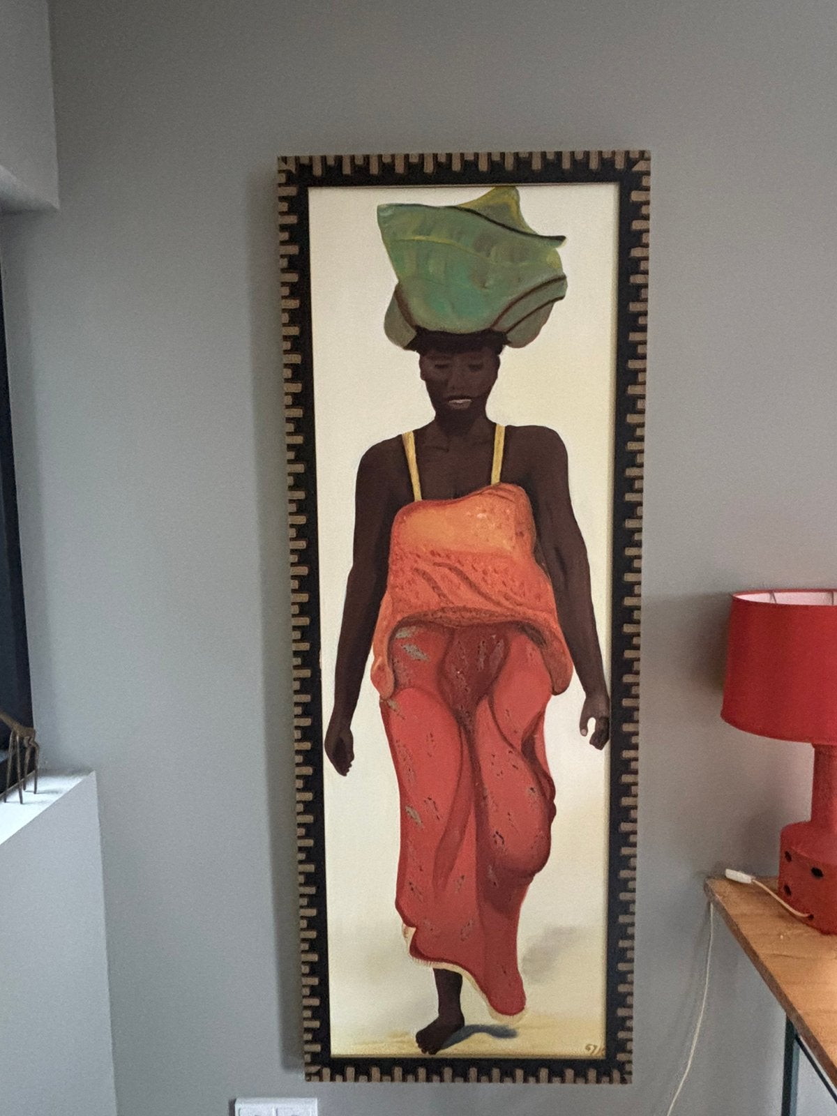 Gesigneerd olieverfschilderij op doek met prachtige lijst, Ophalen