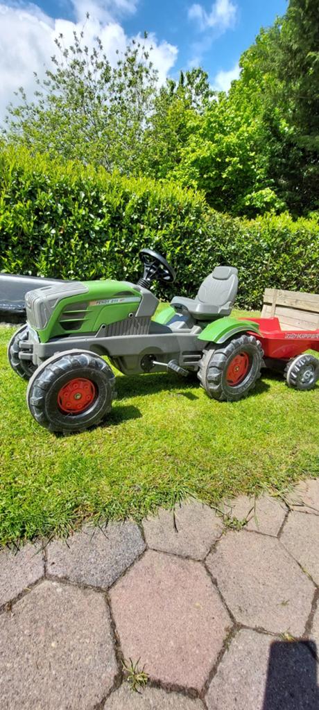 Fendt traptrekker met aanhanger, Ophalen, Gebruikt, Trapvoertuig
