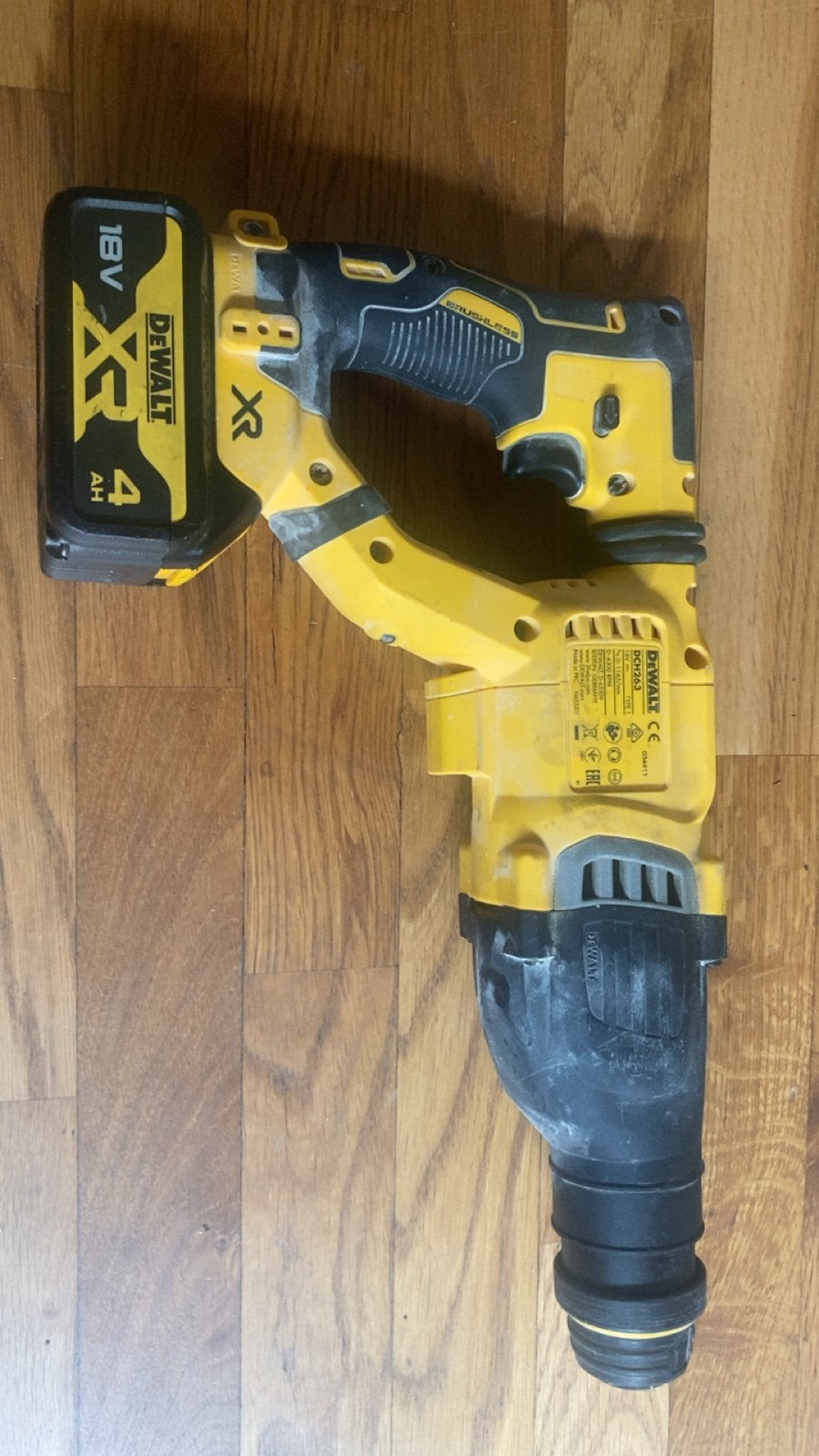DeWalt DCH263 SDS-Plus Boorhamer 18V, Boor- en/of Breekhamer, Ophalen of Verzenden, Klopboormechanisme, Gebruikt