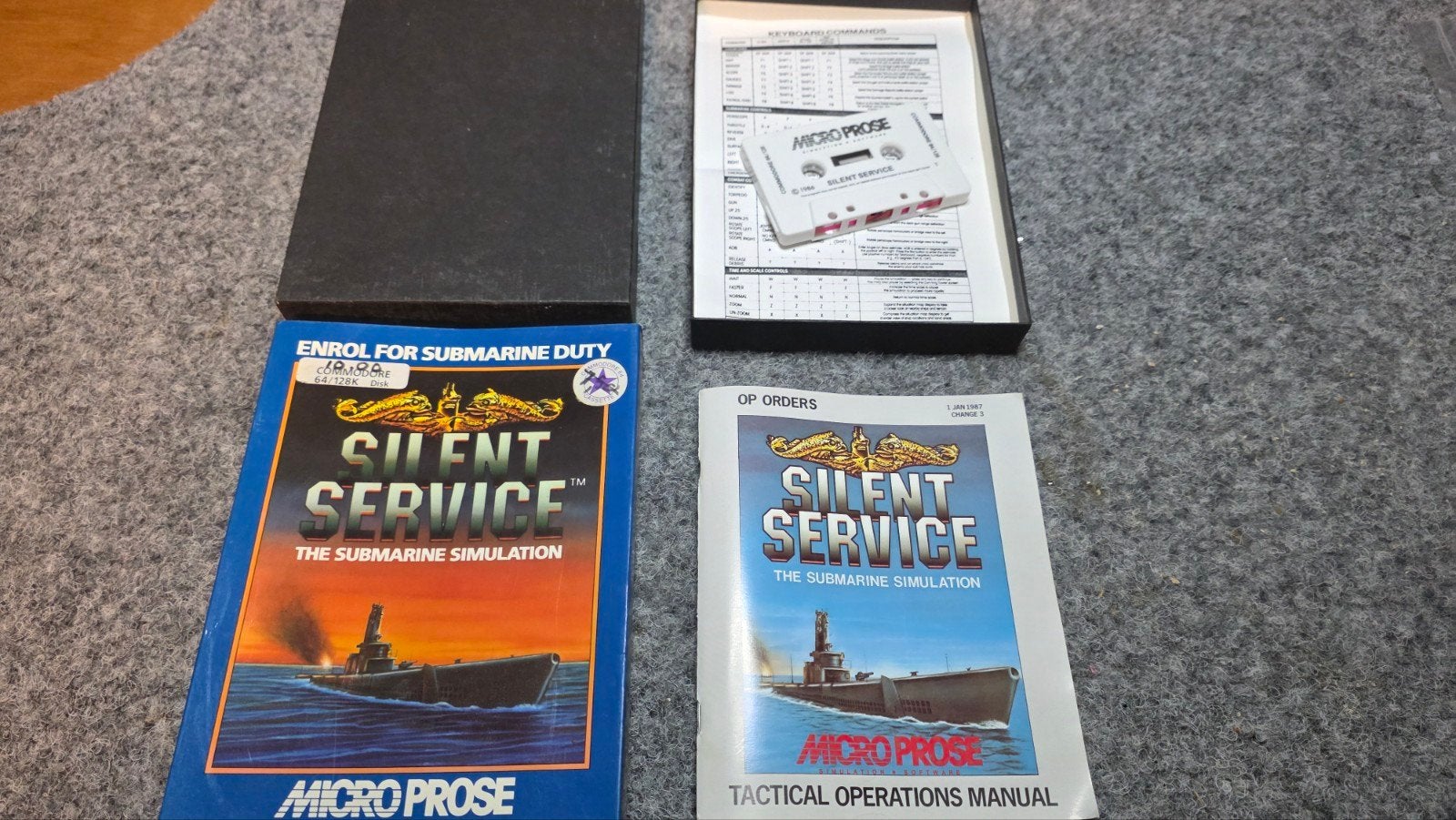 Commodore Silent Service spel Micro Prose Commodore 64, Ophalen