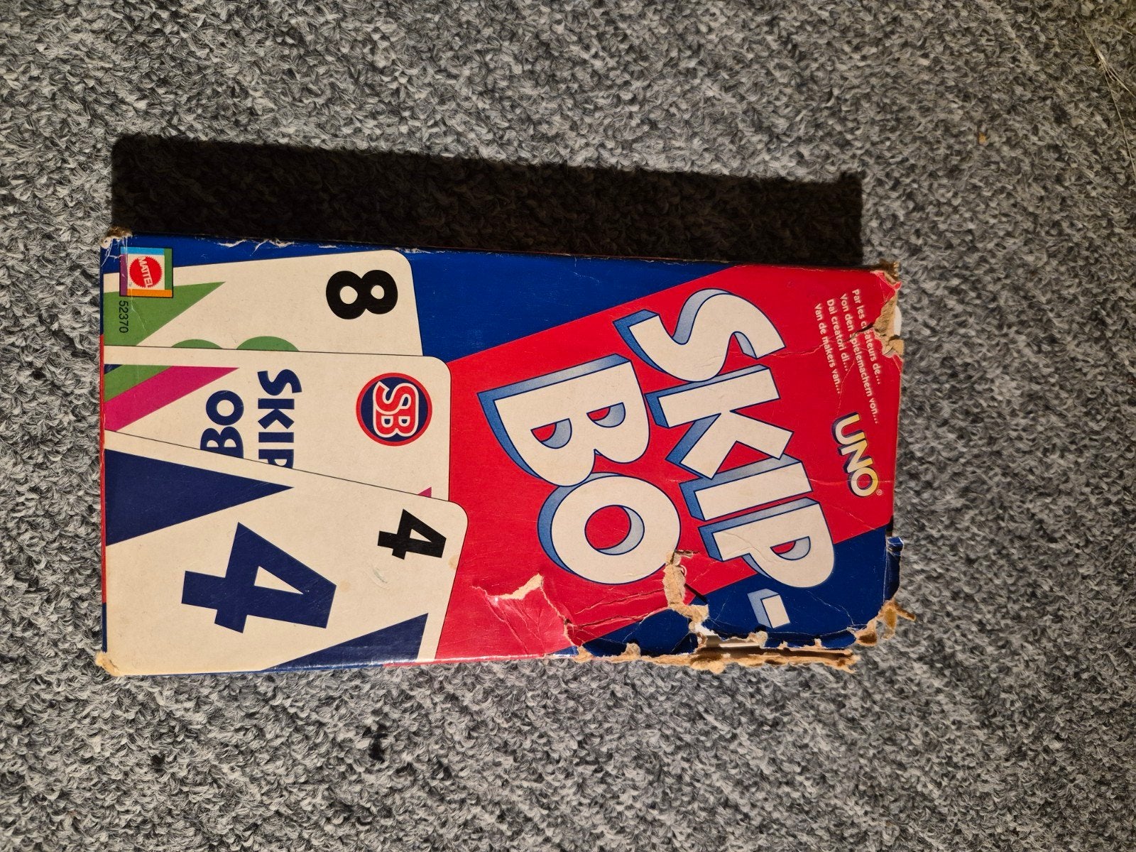 Skip-Bo kaartspel, Een of twee spelers, Ophalen, Gebruikt, Mattel
