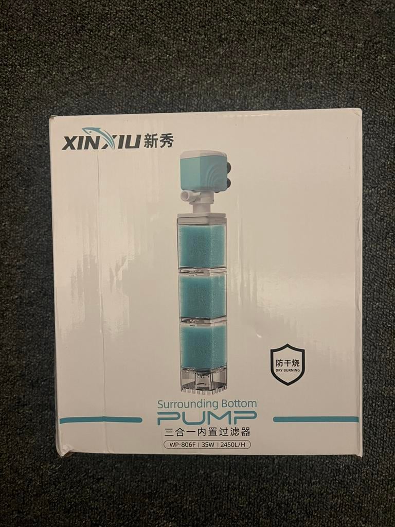Aquarium Filter & Pomp 3-in-1 (WP-806F) - NIEUW IN DOOS, Dieren en Toebehoren, Vissen | Aquaria en Toebehoren, Ophalen of Verzenden