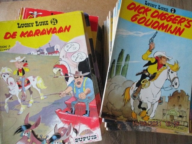 adv3609 lucky luke dupuis, Boeken, Stripboeken, Eén stripboek, Ophalen, Gelezen