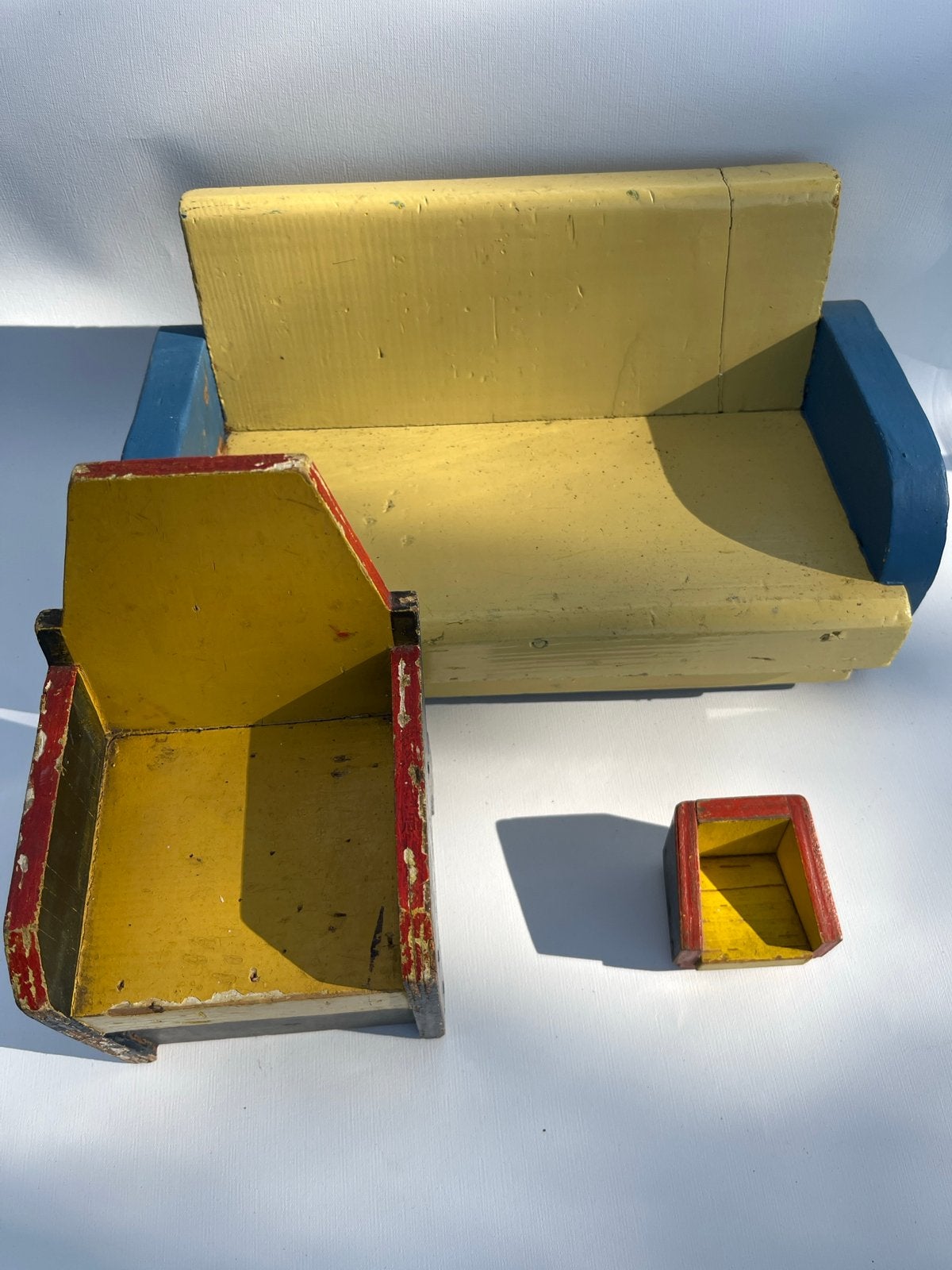 Retro houten poppenmeubelen, Ophalen of Verzenden, Gebruikt