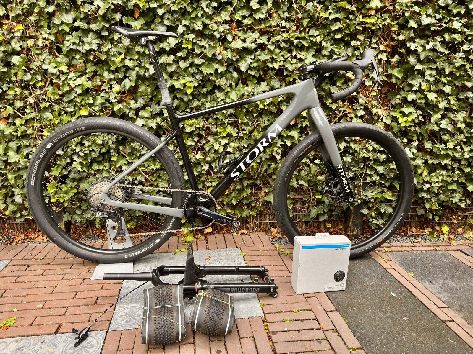 Storm Moana Full carbon XL Strandfiets / Gravelfiets, 57 cm of meer, Heren, Zo goed als nieuw, Ophalen