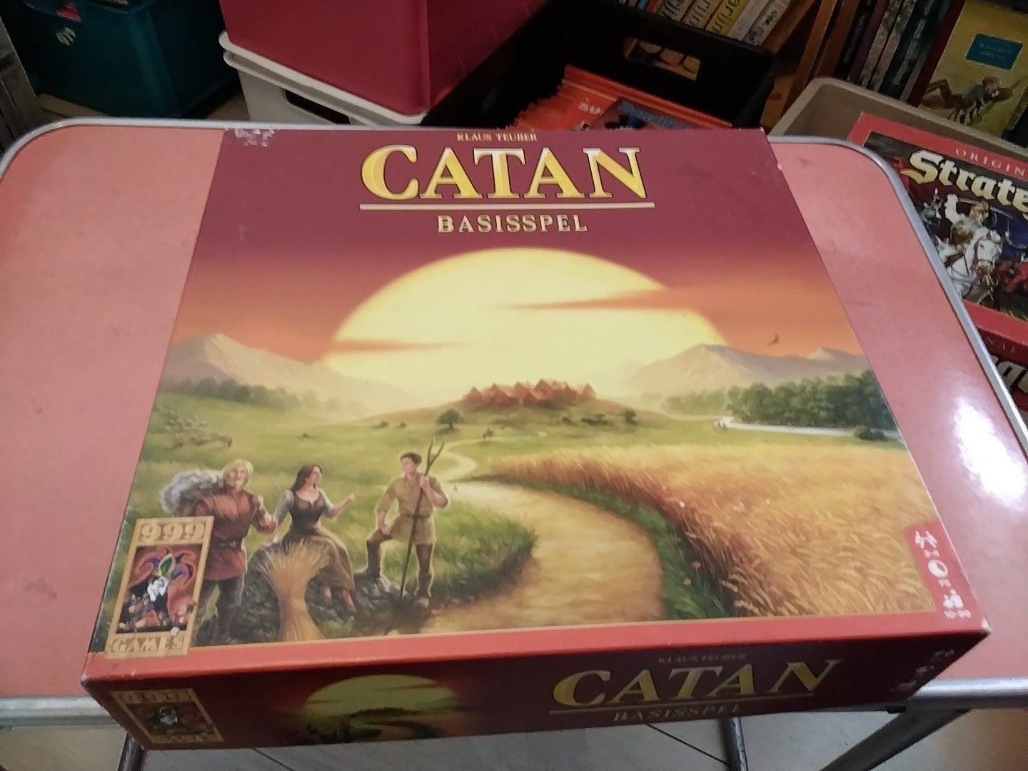 Catan basisspel  compleet € 15, Drie of vier spelers, Ophalen of Verzenden, Gebruikt