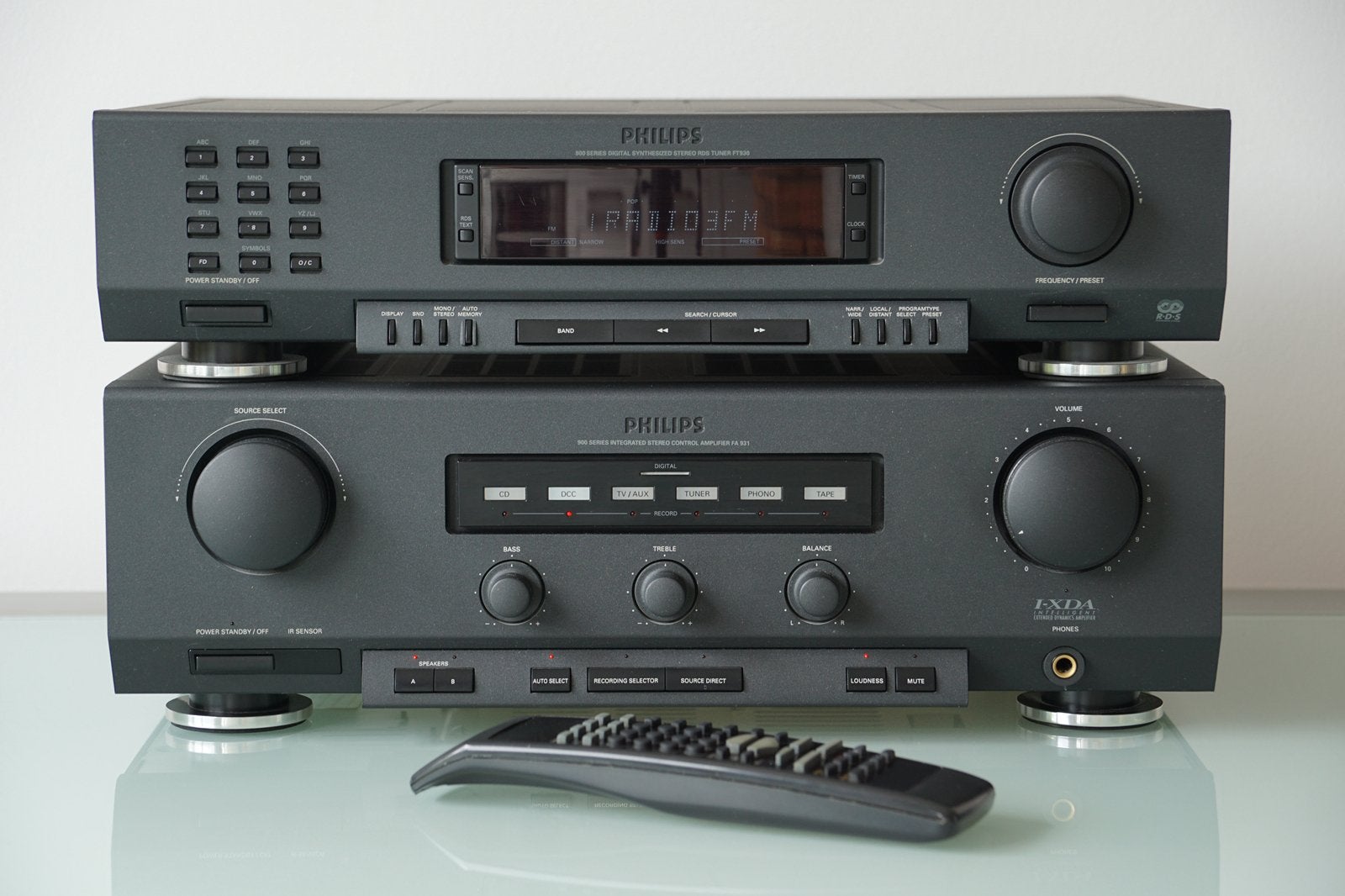 Philips 900 serie - set | FA 931 Versterker + FT 930 Tuner, Ophalen, Gebruikt, Philips, Losse componenten