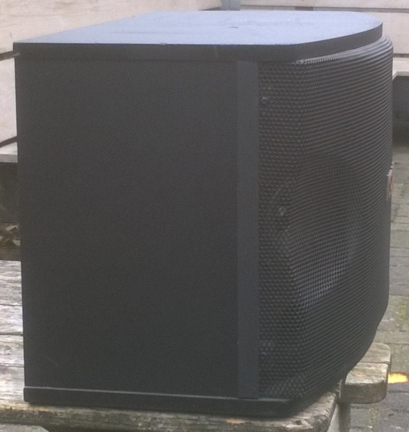 Luidsprekers 8 inch 200 Watt met versterker, Overige merken, Stereo speakers, 120 tot 150 watt, Refurbished
