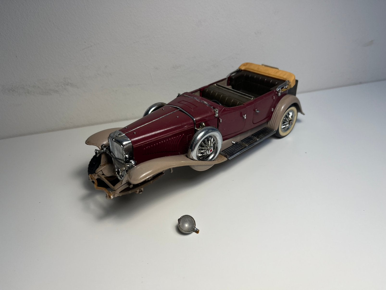 Franklin Mint - 1930 Duesenberg J Derham Tourster - 1:24, Ophalen of Verzenden, Gebruikt, Auto, Overige merken