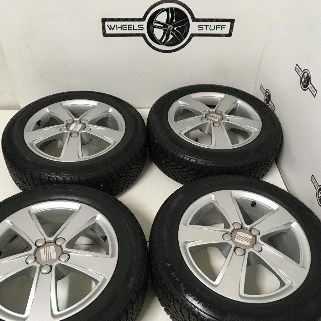 Seat Ibiza lichtmetaal velgen met 15, Ophalen, Gebruikt, 15 inch, Banden en Velgen