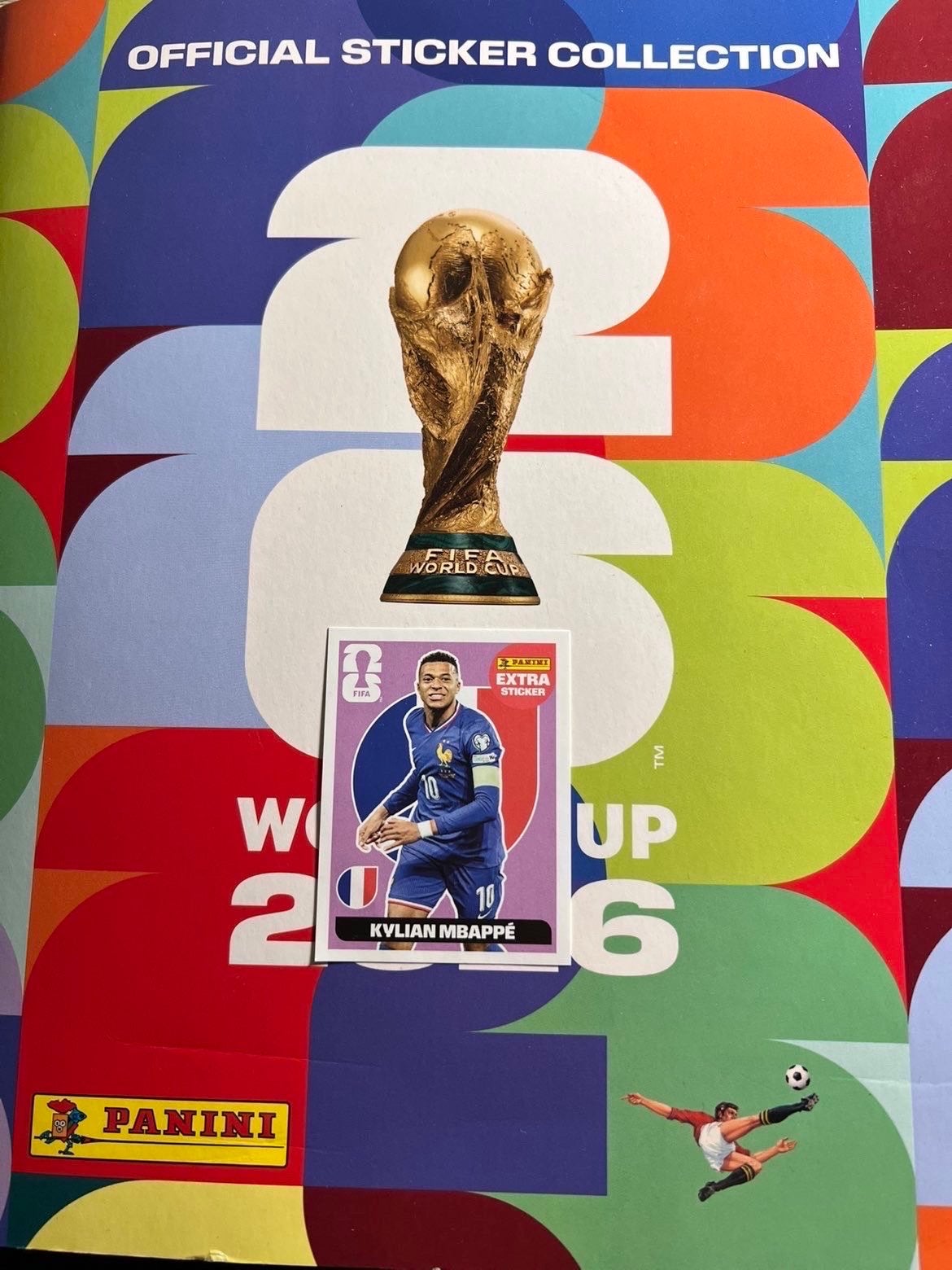 Panini FIFA World Cup 2026 extra Sticker Mbappe Paars, Verzenden, Nieuw, Sport
