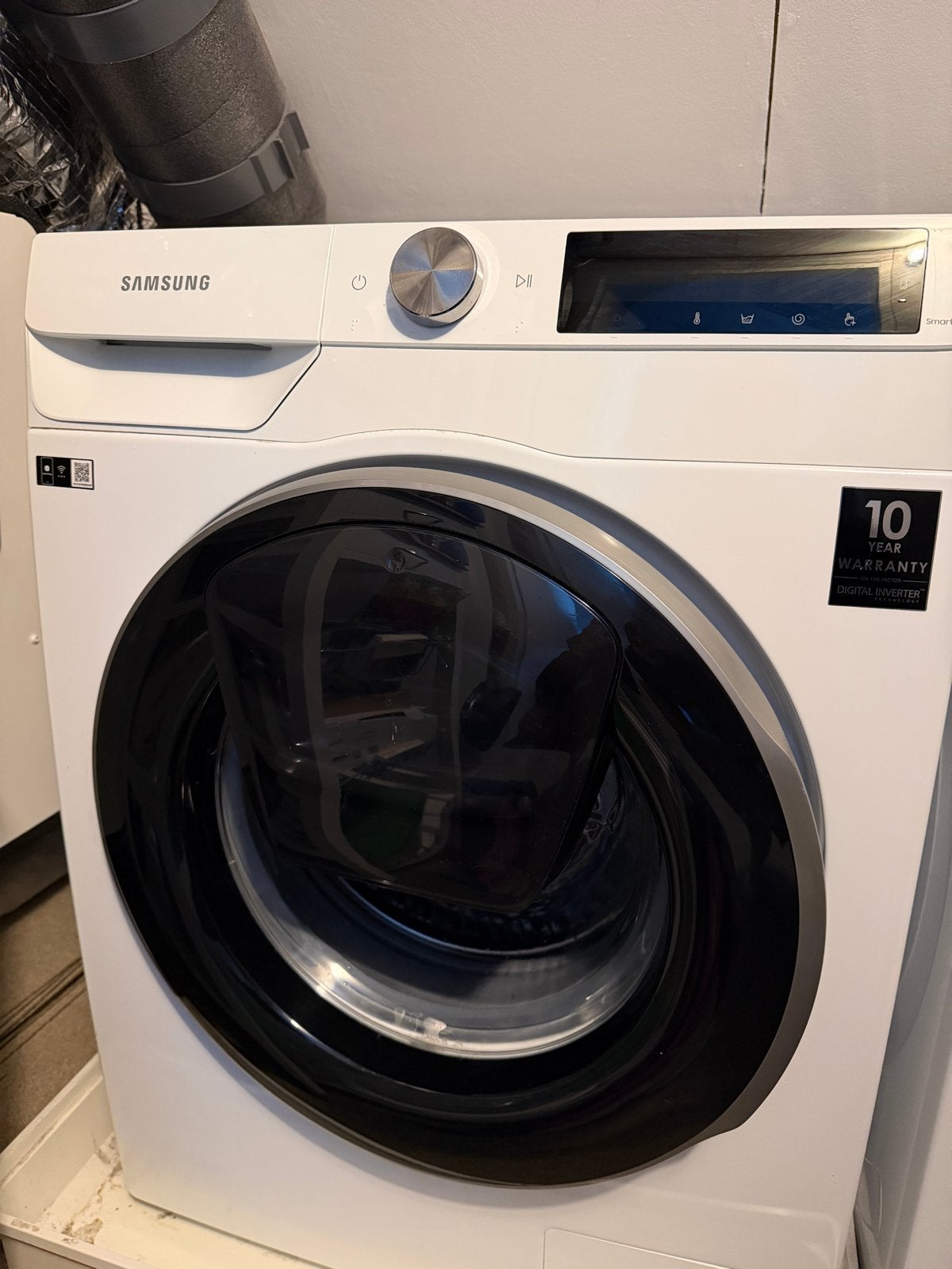SAMSUNG AddWash WW10T654ALE Wasmachine, Ophalen, 1200 tot 1600 toeren, Gebruikt, 10 kg of meer