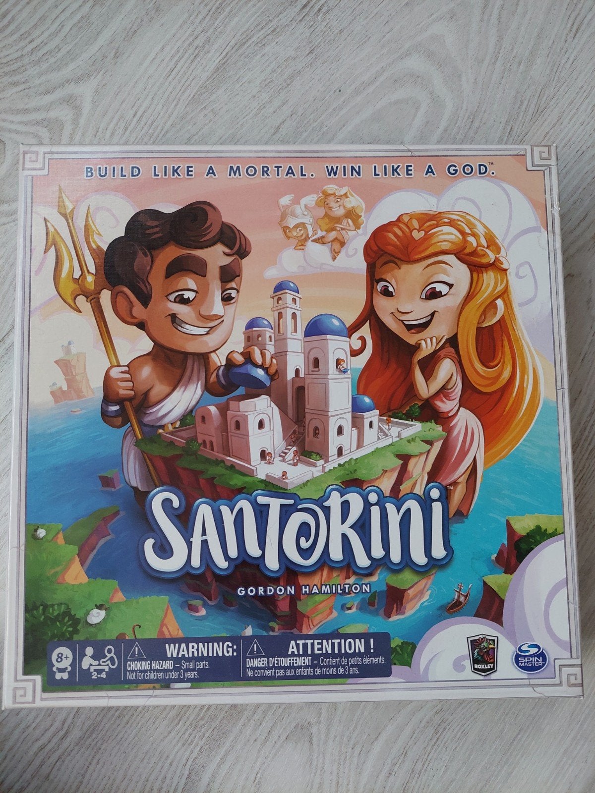 Santorini bordspel - Strategisch bouwspel, Hobby en Vrije tijd, Gezelschapsspellen | Bordspellen, Een of twee spelers, Ophalen of Verzenden