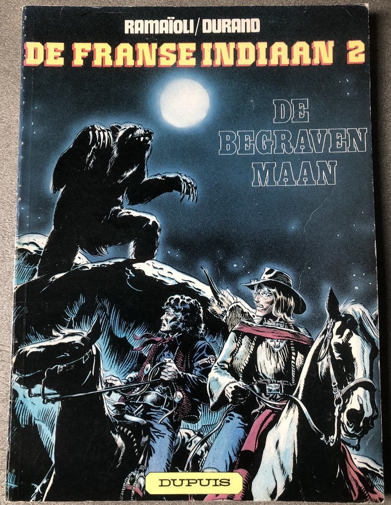 DE FRANSE INDIAAN 2- DE BEGRAVEN MAAN - STRIPBOEK, Boeken, Eén stripboek, Ophalen of Verzenden, Zo goed als nieuw