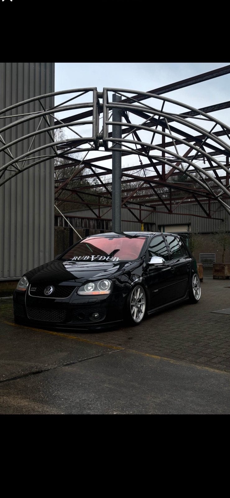Volkswagen Golf 2.0 GTI 147KW 2008 Zwart airride, Auto's, Volkswagen, 4 cilinders, Zwart, Origineel Nederlands, Handgeschakeld