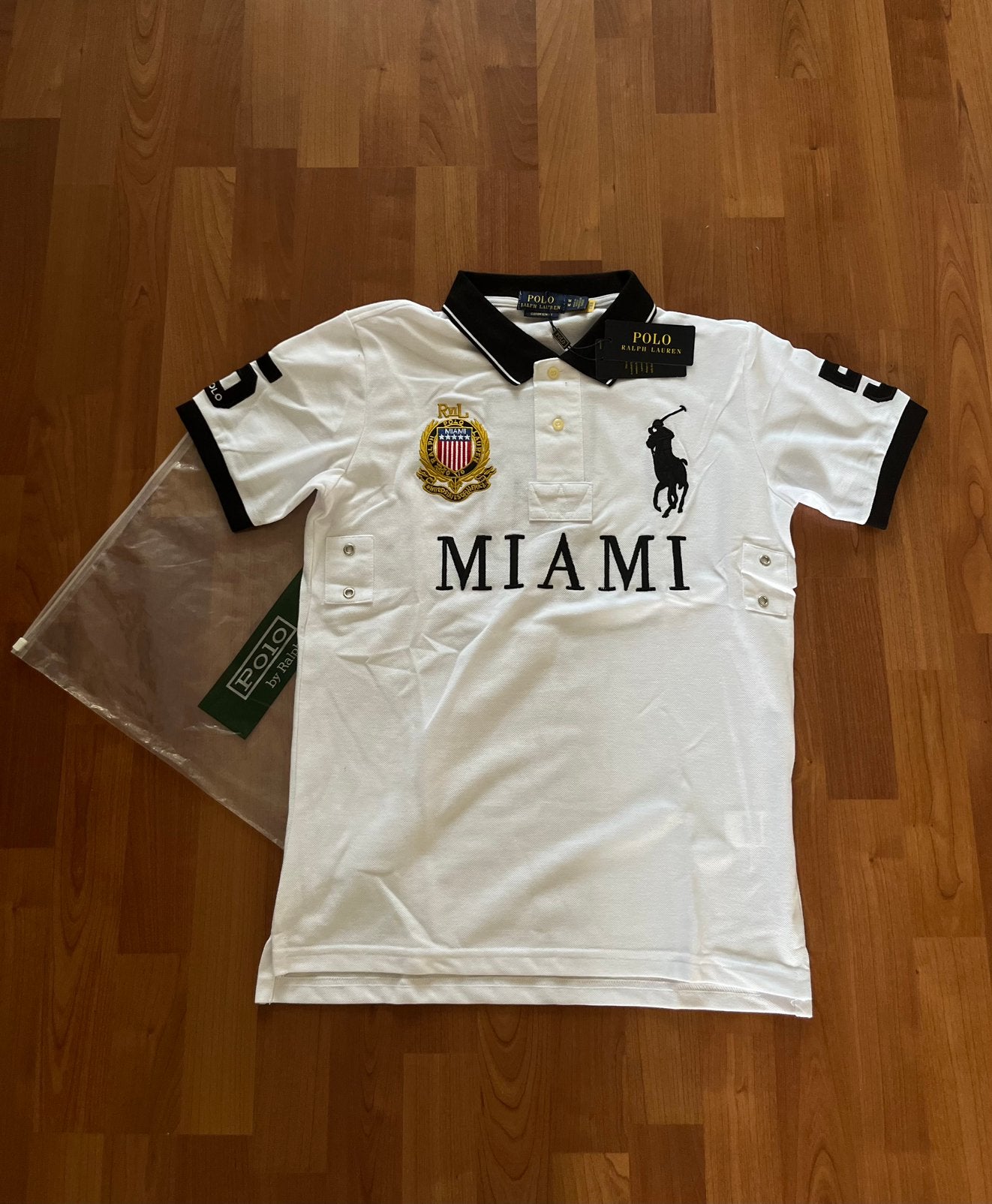 Ralph Lauren Miami Polo Wit Maat M Nieuw, Ophalen of Verzenden, Nieuw, Maat 48/50 (M), Wit