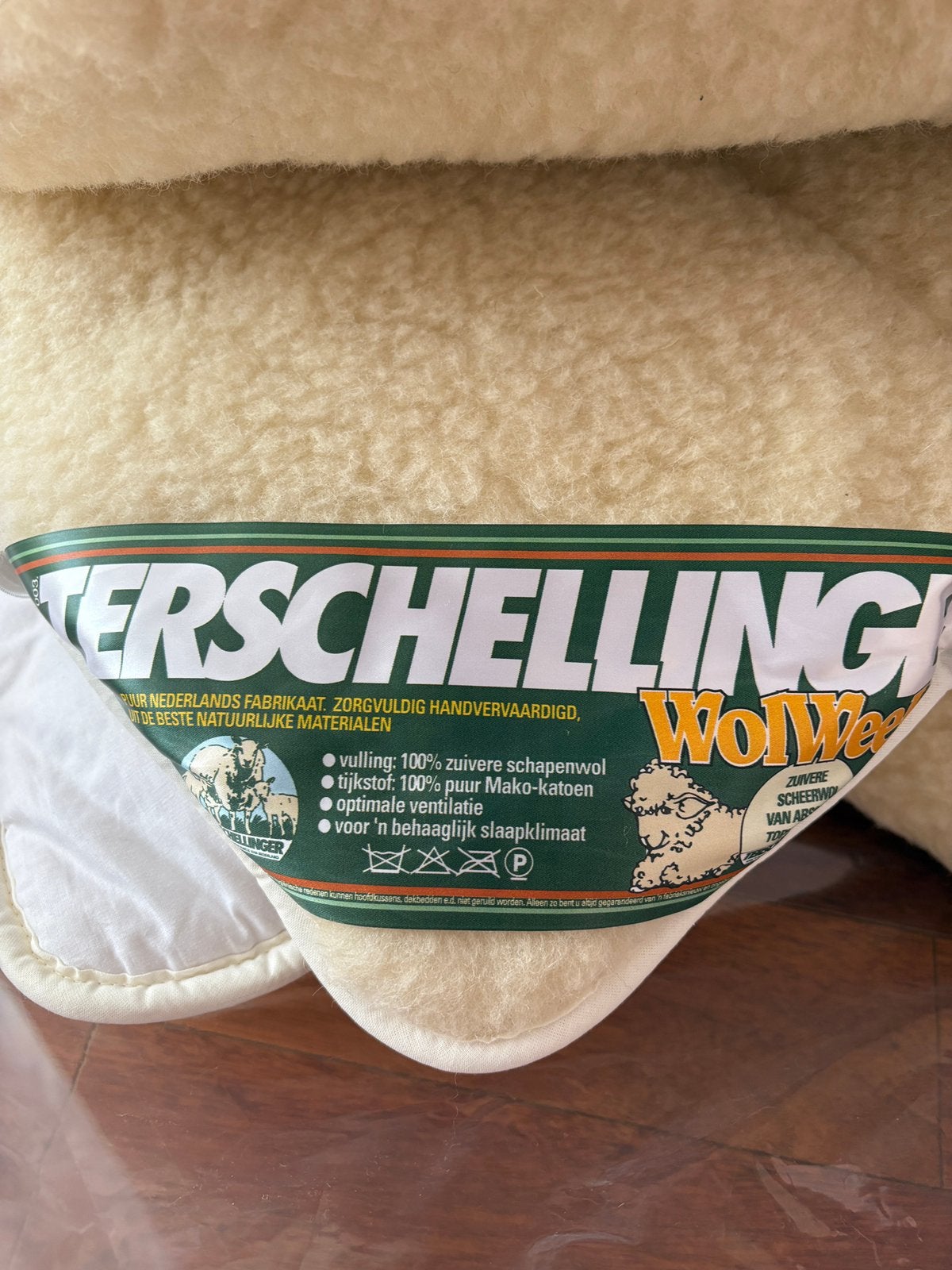 Wollen Topper 160x200cm, Ophalen, Wit, Tweepersoons, Deken of Dekbed