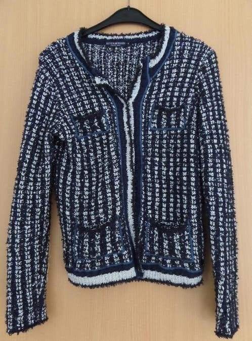 Net blauw/ wit vest van Riverwoods maat S, Ophalen of Verzenden, Zo goed als nieuw, Maat 36 (S), Blauw