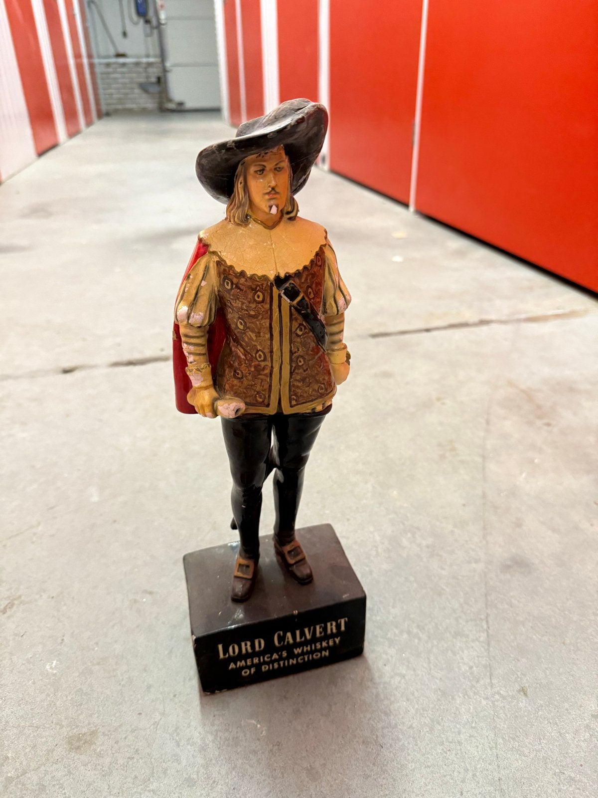 Jaren '50 Lord Calvert Whiskey Chalkware Reclamebeeld, Ophalen of Verzenden, Gebruikt