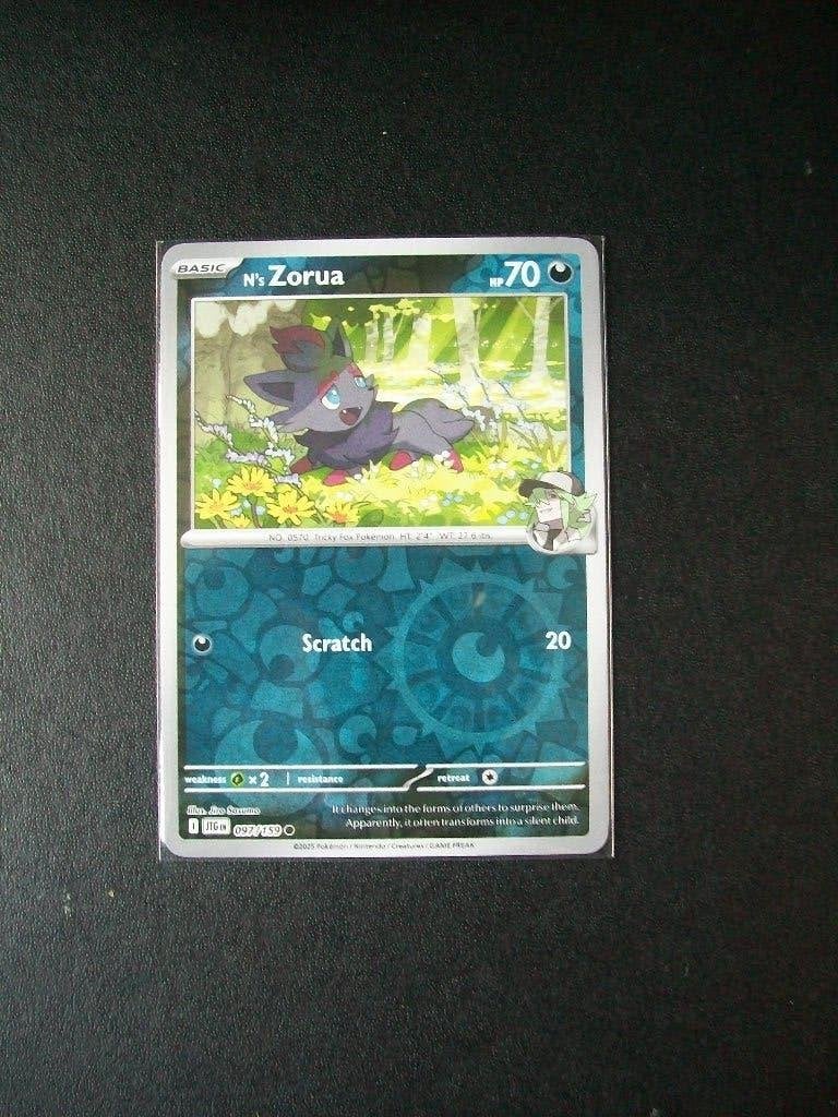 2591. Nieuwe Pokemon Kaart Holofoil N's ZORUA HP 70 097/159, Verzenden, Nieuw, Losse kaart, Foil