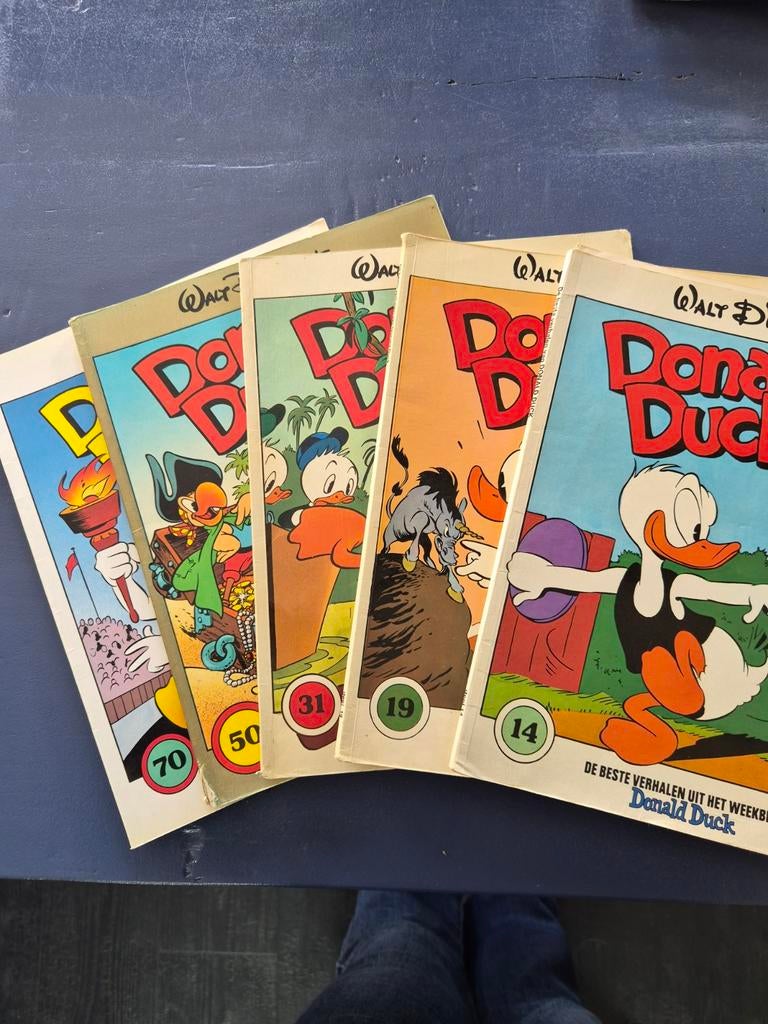 5 Donald Duck stripboeken uit de jaren '80, Meerdere stripboeken, Ophalen of Verzenden, Gelezen