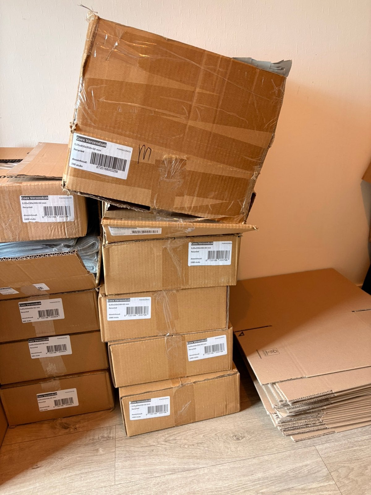 Grote partij verzendmateriaal te koop!, Ophalen, Doos, Minder dan 35 cm, Zo goed als nieuw