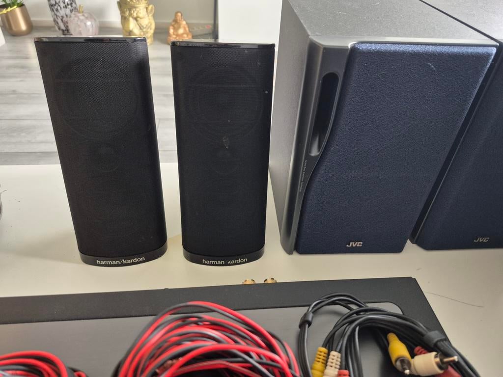 Harman Kardon Home Cinema Set met JVC en Yamaha speakers, Overige merken, Blu-ray-speler, Ophalen of Verzenden, Gebruikt