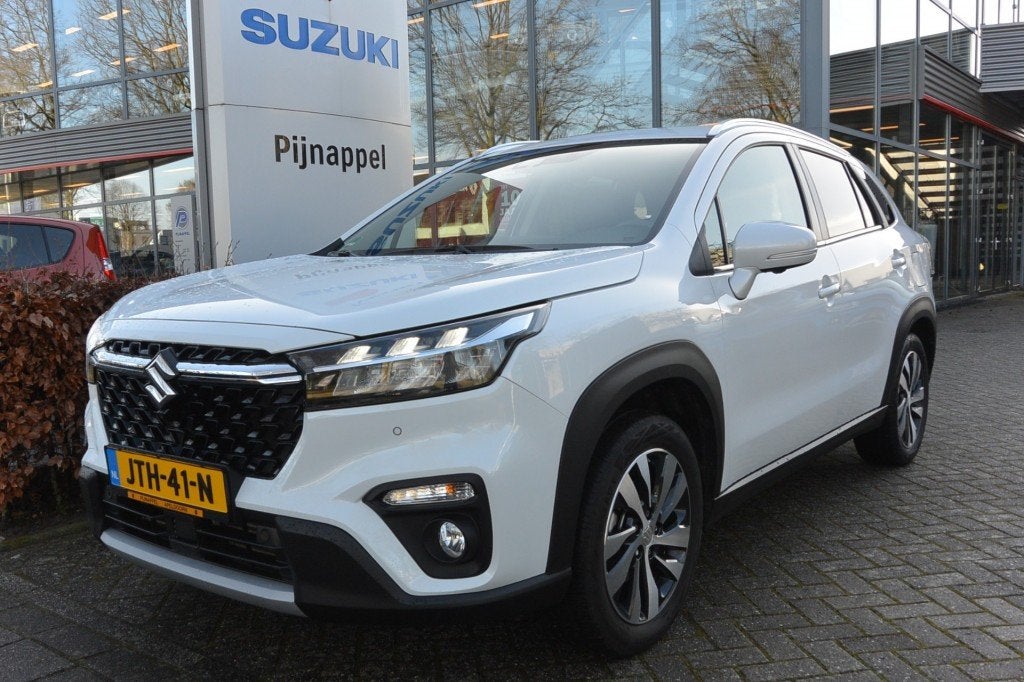 Suzuki S-CROSS 1.4 Style AUTOMAAT AllGrip (4x4) Trekhaak/Pan, Auto's, Gebruikt, 4 cilinders, Wit, Leder