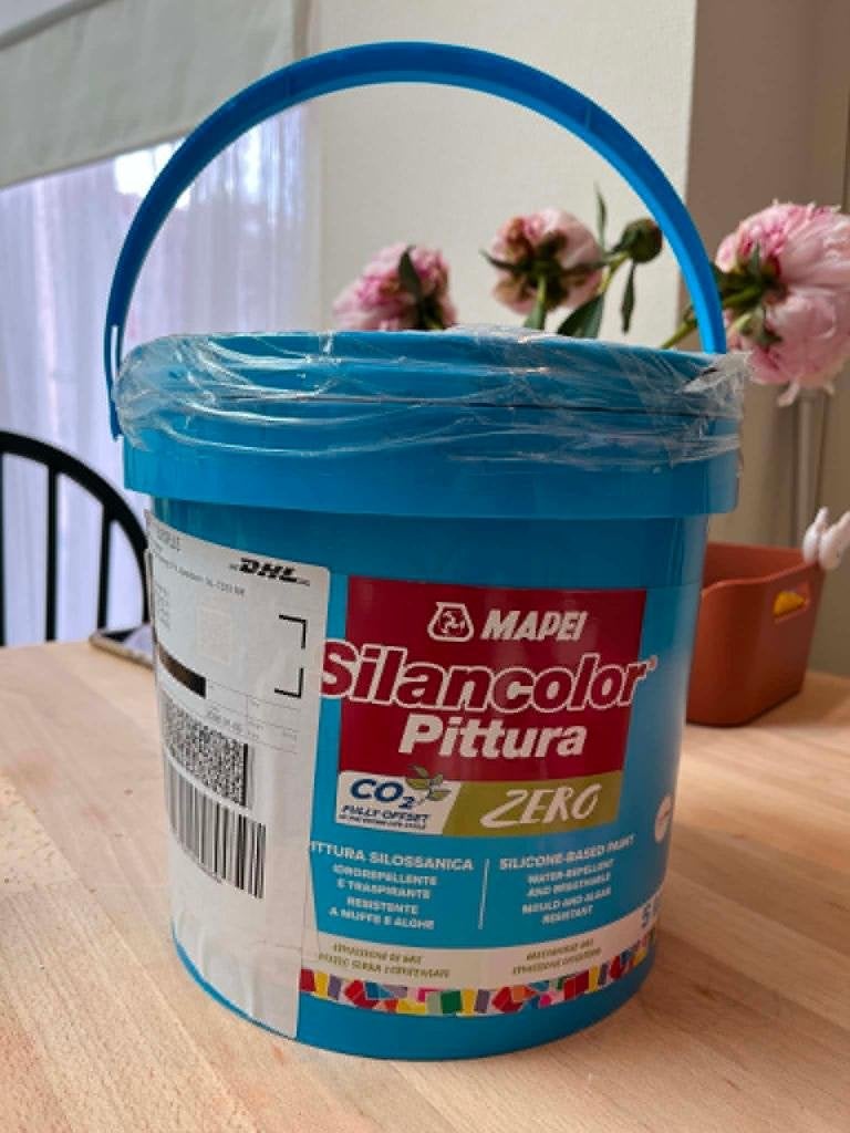 Mapei Silancolor Pittura Zero verf - 5L/Beige Nieuw, Ophalen, 5 tot 10 liter, Beige, Nieuw