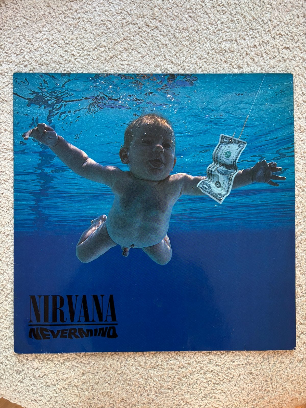 Lp nirvana - nevermind 1991 eu persing vg++\near mint, Ophalen of Verzenden, Zo goed als nieuw