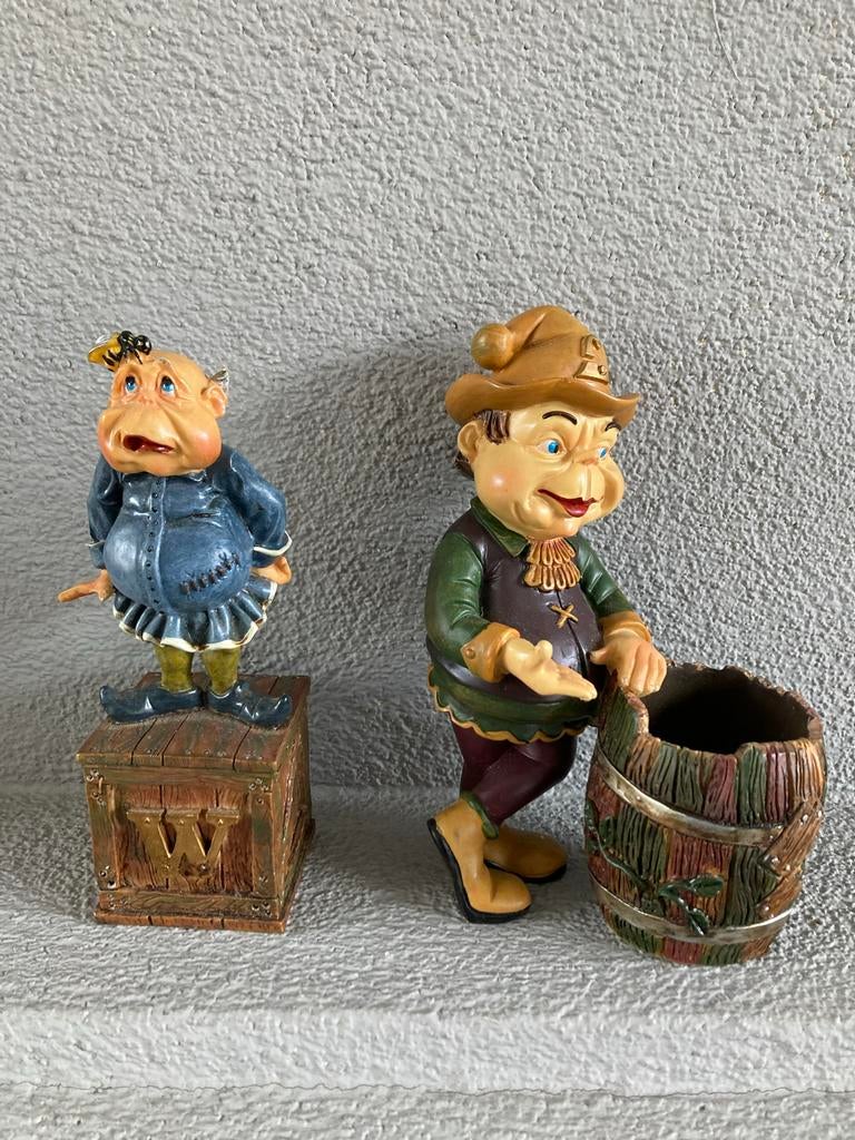 Twee Laaf beelden,Efteling, Ophalen of Verzenden, Gebruikt, Laaf
