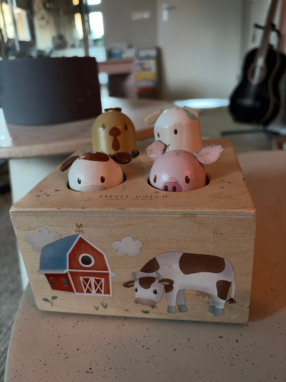 Little Dutch Pop-up Speelgoed - Little Farm, Ophalen, Gebruikt, Overige typen, Met geluid